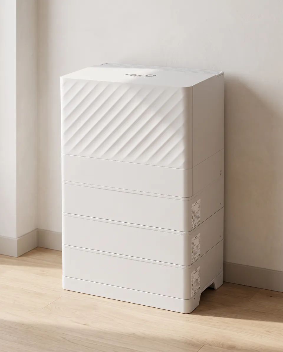 Fox ESS PowerQ thuisbatterij in een lichte woning